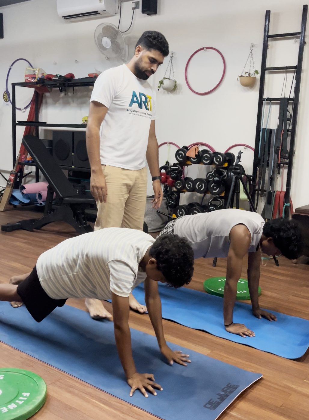 Postnatal physiotherapy session for new mothers at ART Physiotherapy Clinic