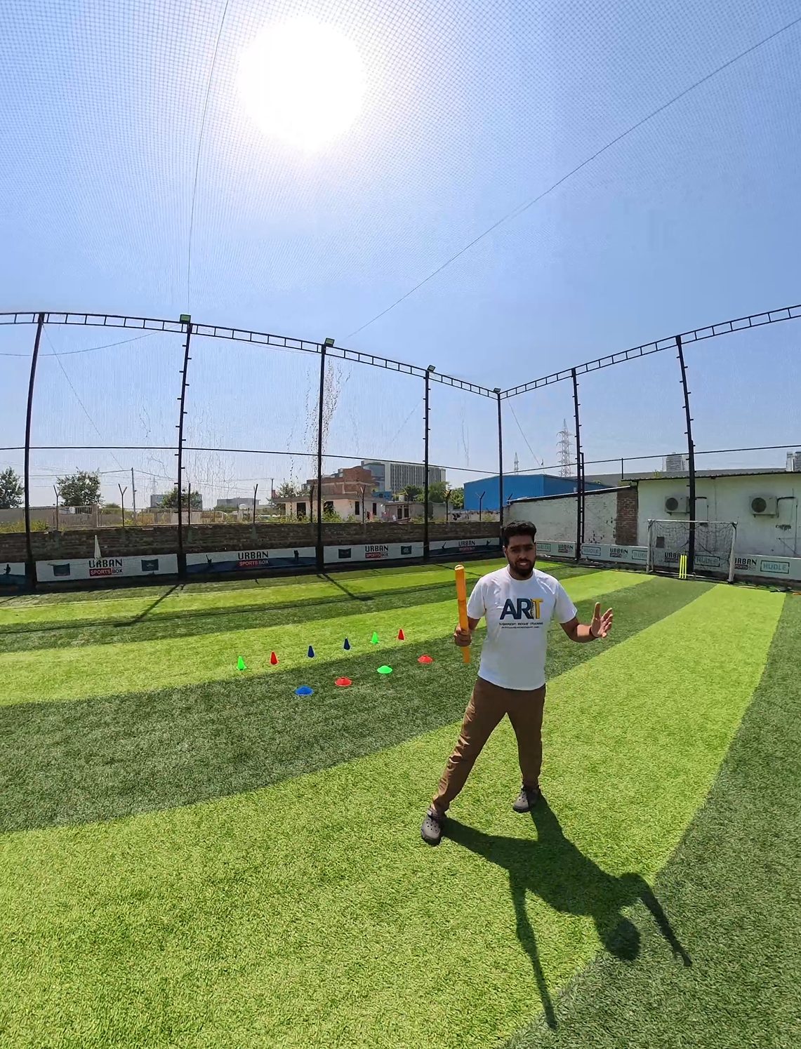 Outdoor turf training field