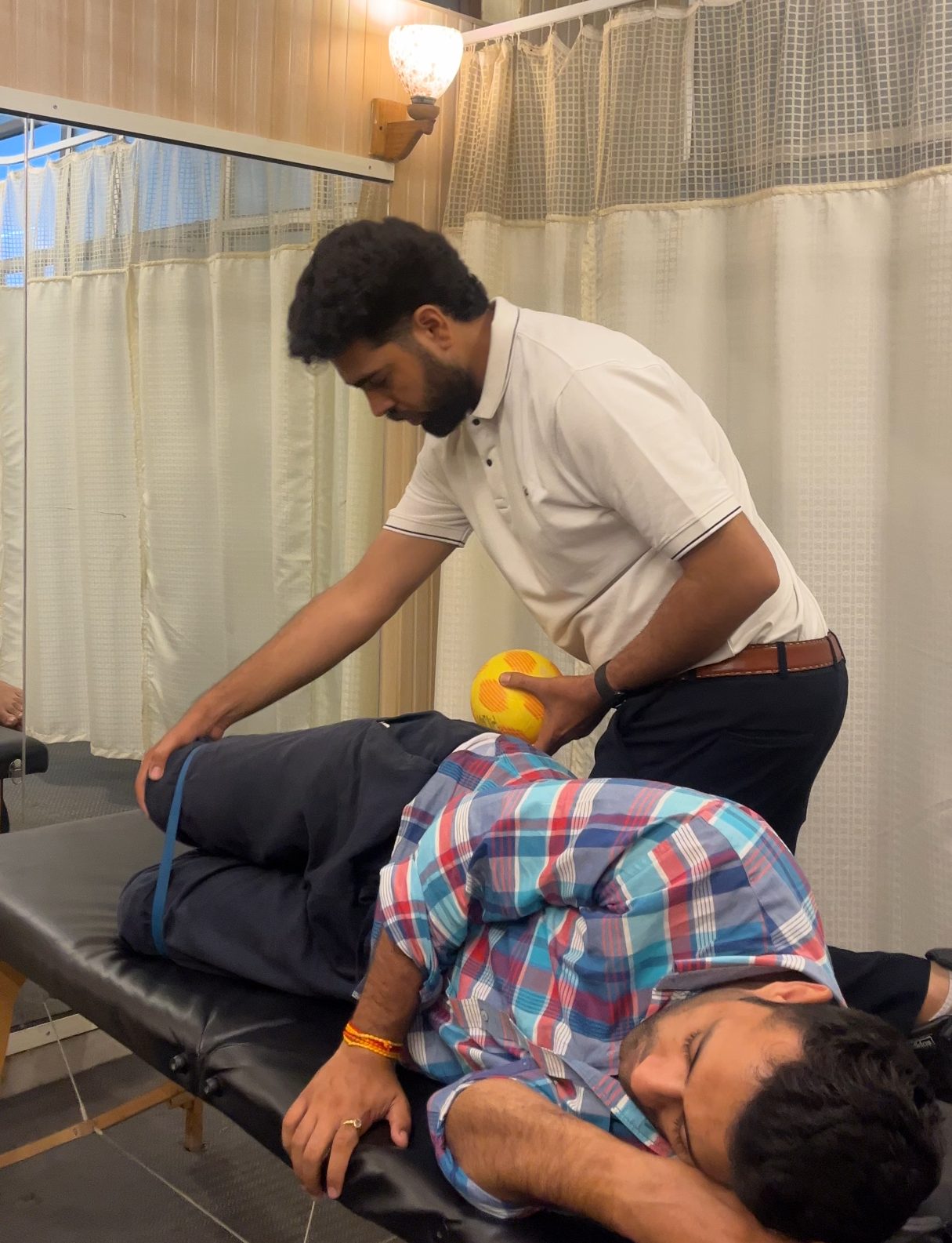 Dry needling trigger point therapy session at ART Physiotherapy Clinic